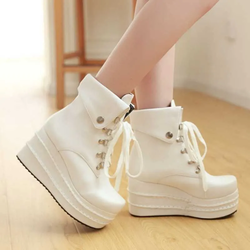 Ankle Boots high wedges Skid-proof