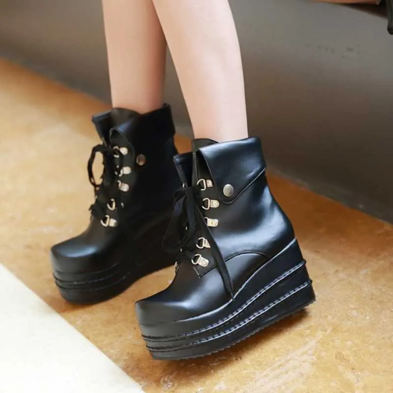 Ankle Boots high wedges Skid-proof