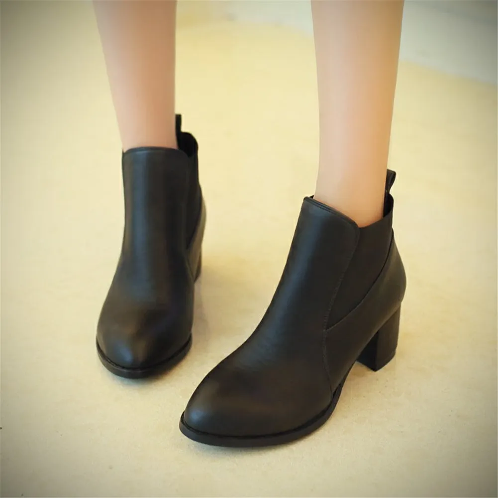 Ankle Boots Shoes Woman Short Booties