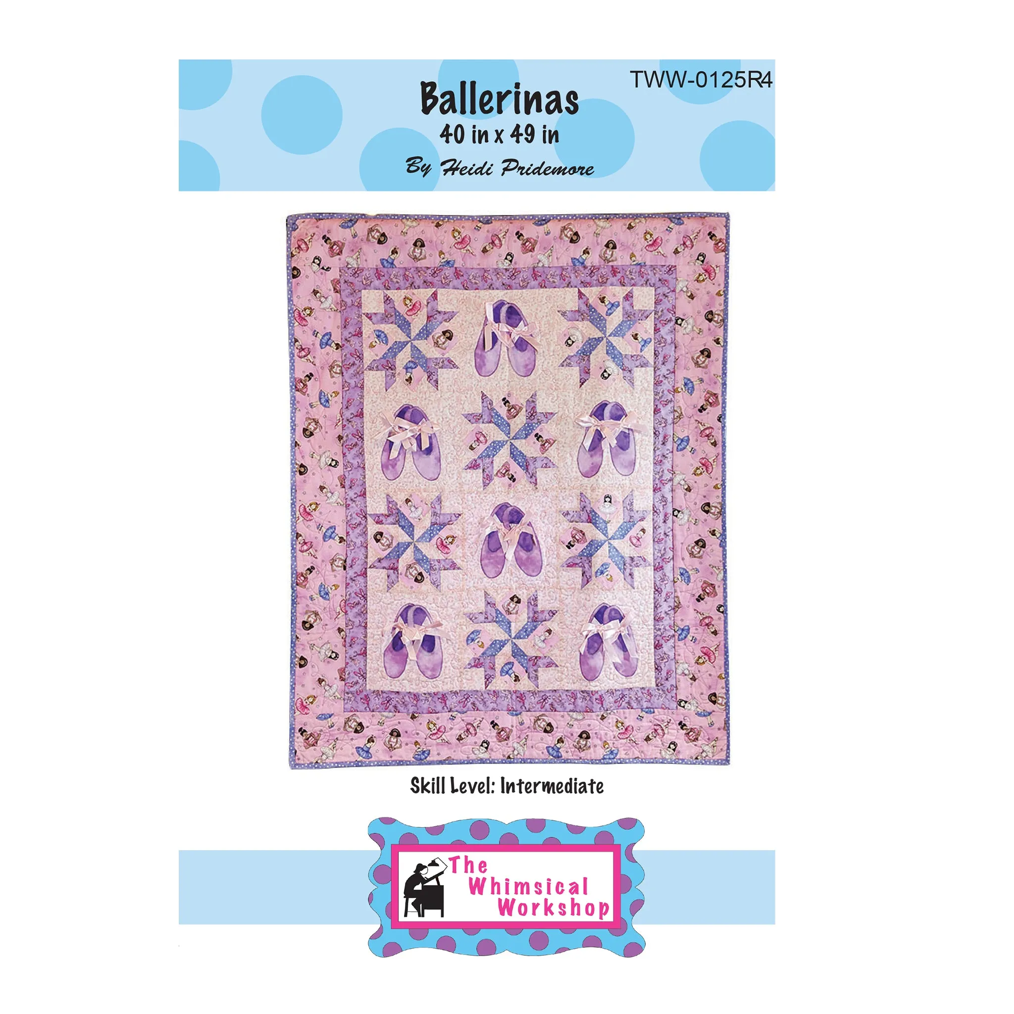 Ballerinas Quilt Pattern TWW-0125R - Paper Pattern