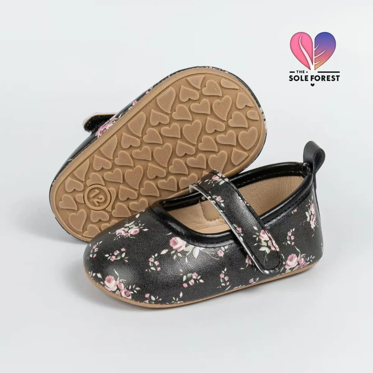 Beloved Blossom Slippers-Black