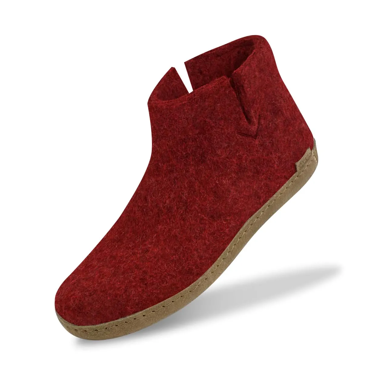 Boot with leather sole - Red