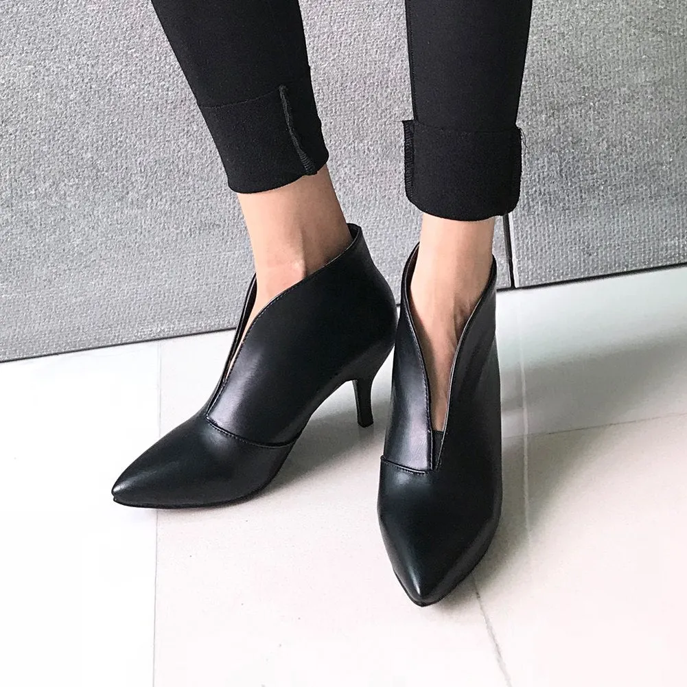 Boots Women Slip On Ankle booties