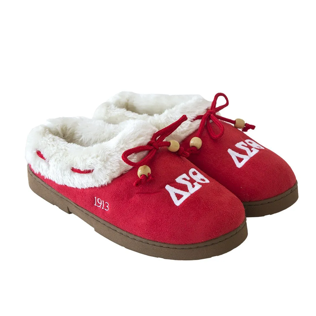 Delta Sigma Theta Sorority Cozy Slipper X-Large 9-10