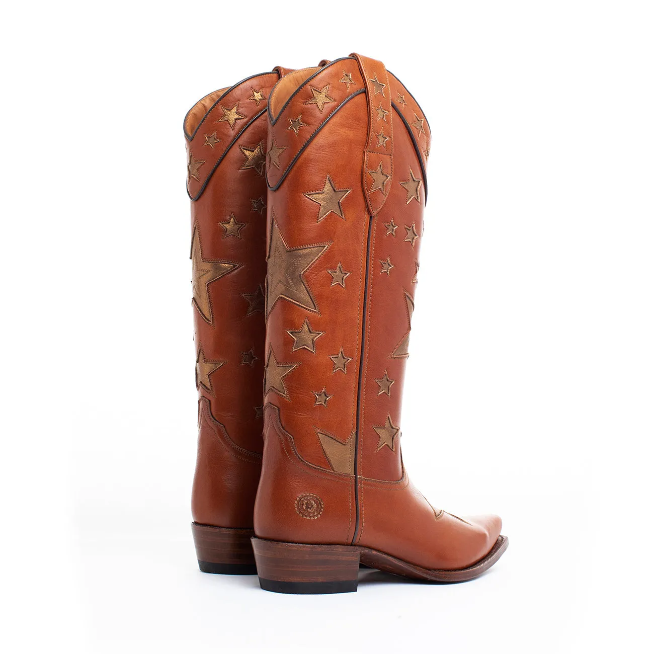 Five Star Thick Heel Western Cowboy Boots