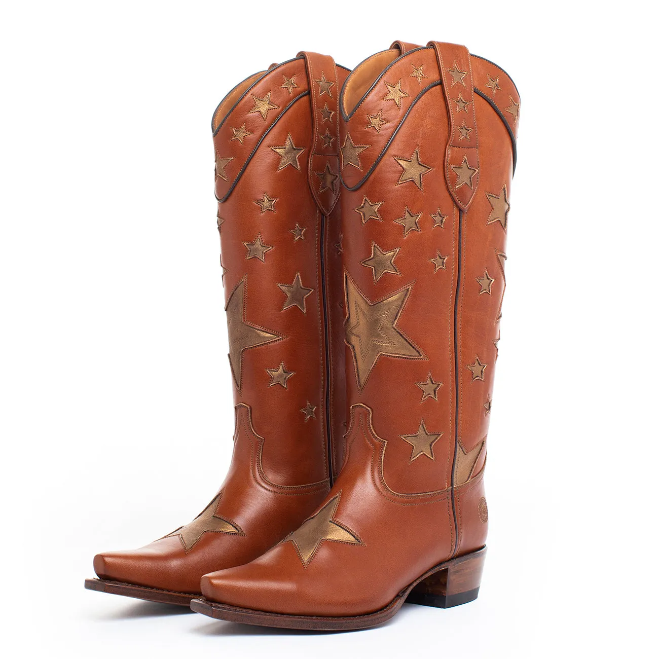 Five Star Thick Heel Western Cowboy Boots