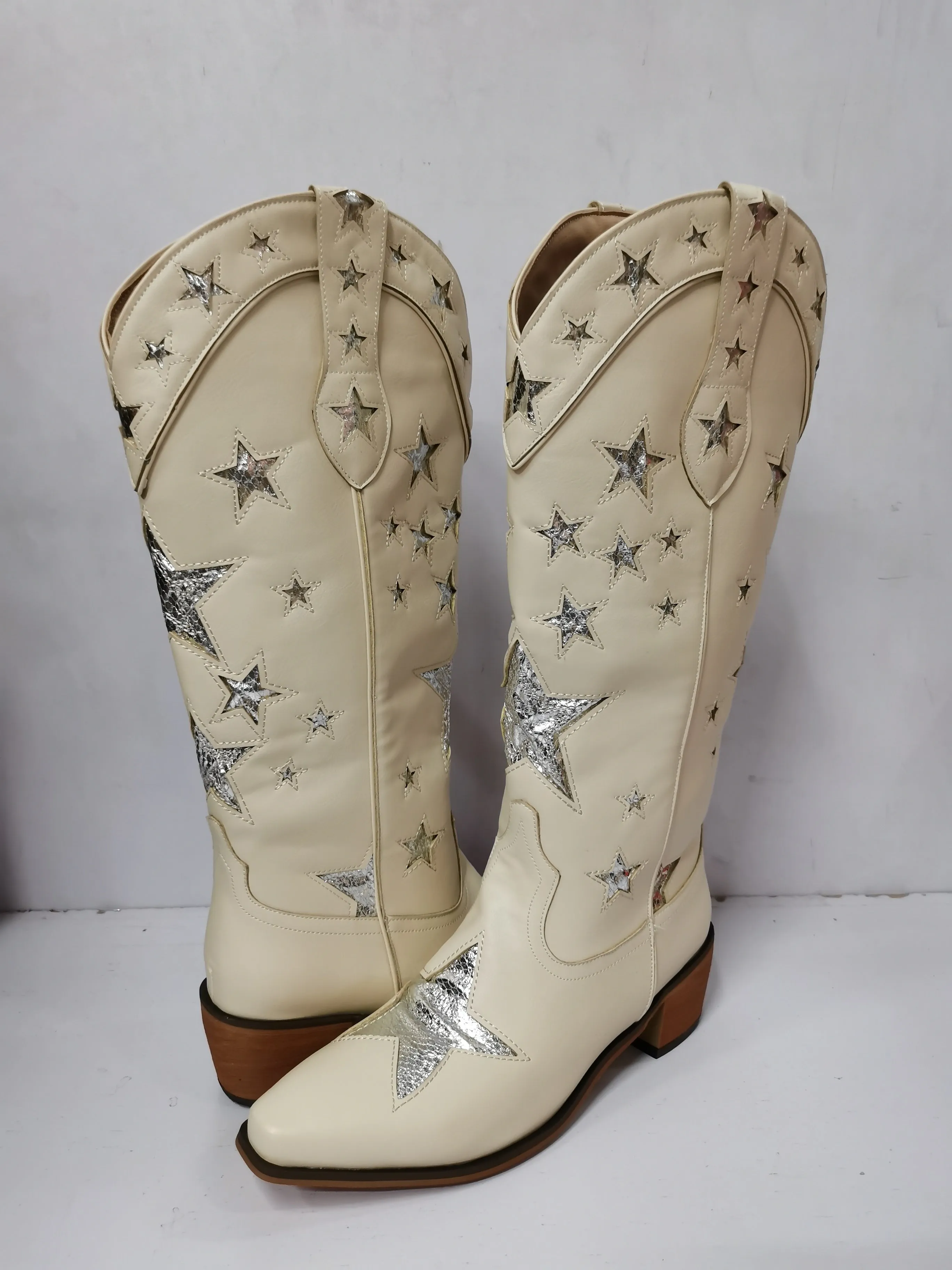 Five Star Thick Heel Western Cowboy Boots