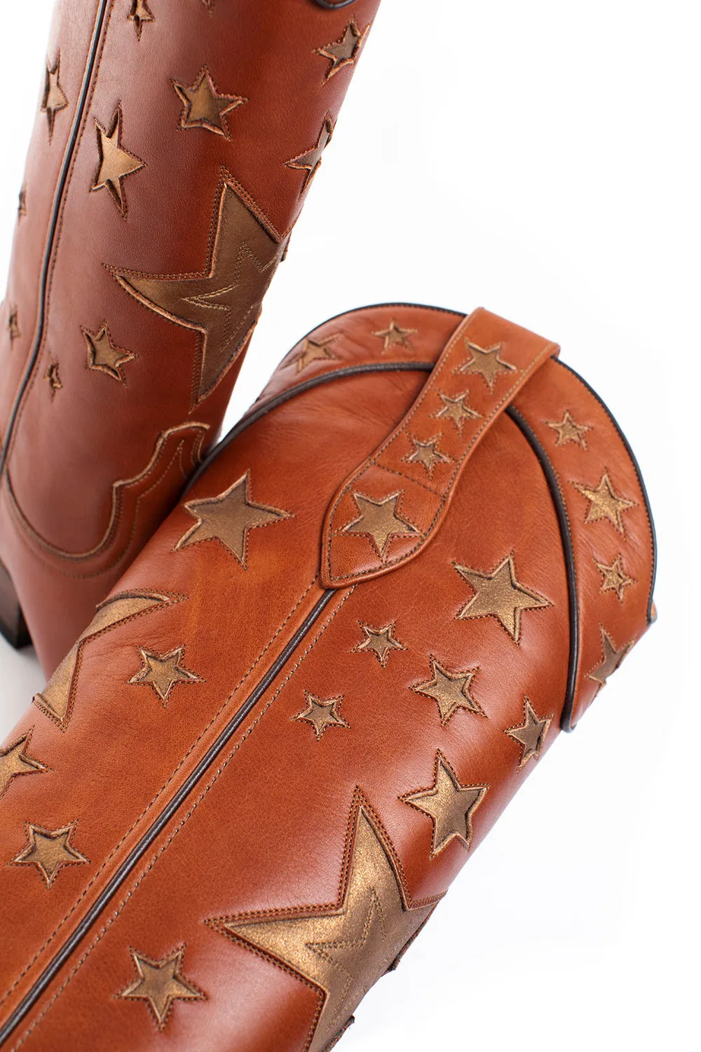 Five Star Thick Heel Western Cowboy Boots