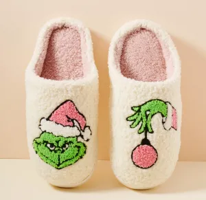 Green Guy Holiday Slipper