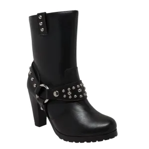 Harness boot - Women's Heeled Boot with Studs