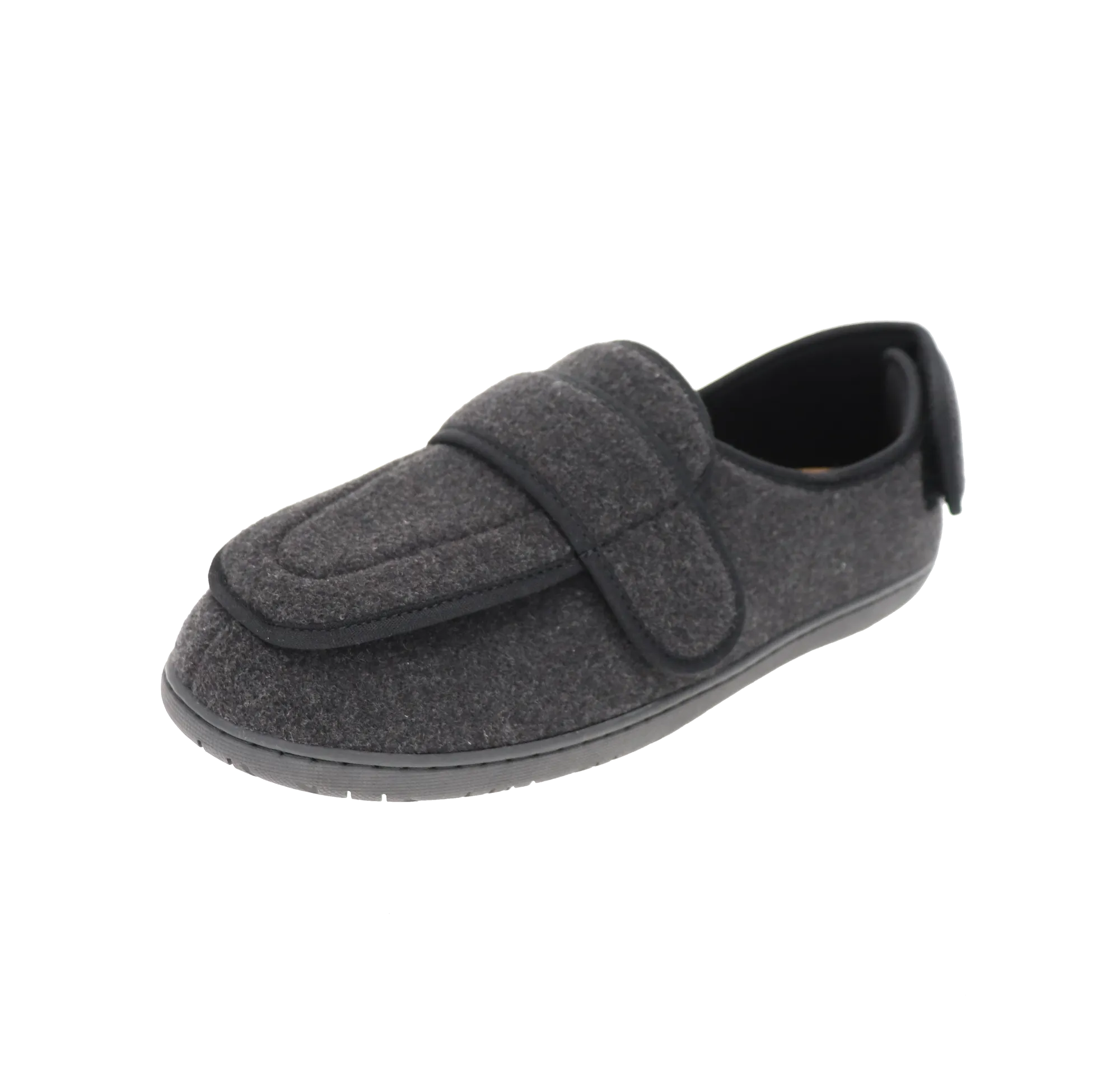 Mens Foamtreads "Physician M2" Extra-Deep Slipper - Black