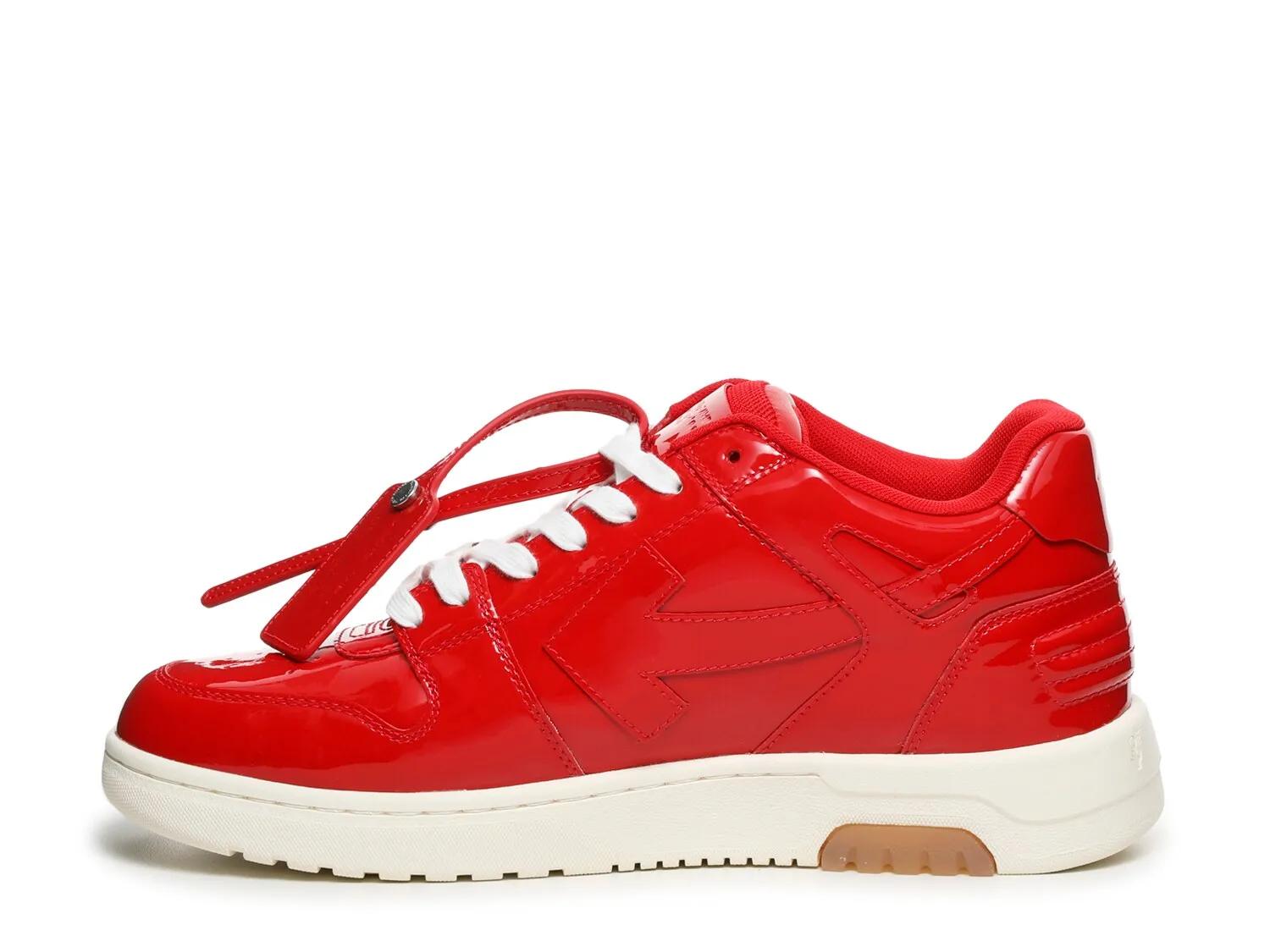 Men's leather sneakers Off-White Out of Office Specials, red