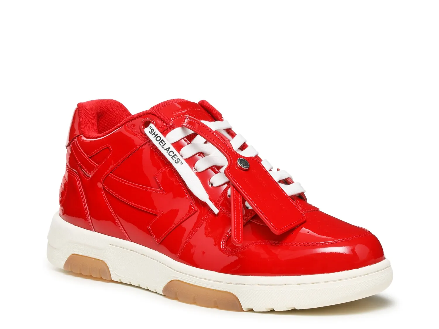 Men's leather sneakers Off-White Out of Office Specials, red