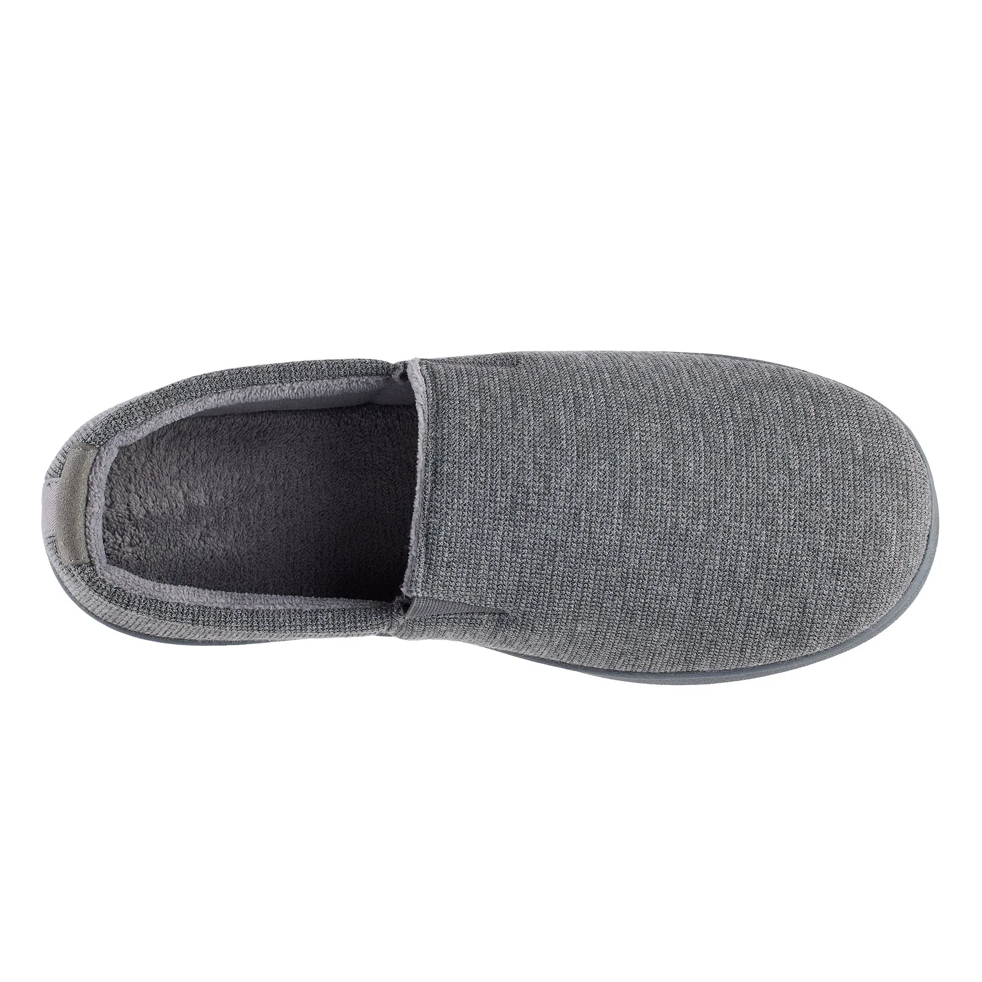 Men's Textured Knit Kai Closed Back Slippers with Gel-Infused Memory Foam