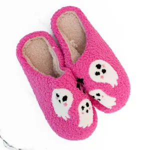 Pink Ghost Slippers