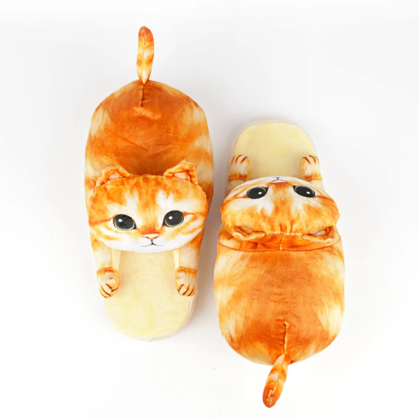 Plush Cat Slippers, A Gift for Cat Lovers