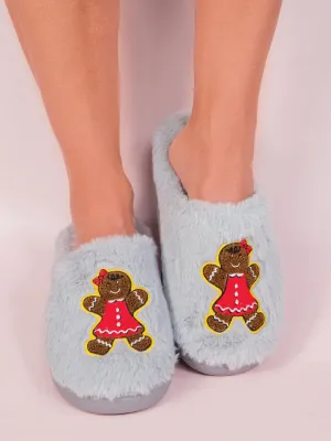 Simply Southern Gingerbread Cookie Christmas Slippers