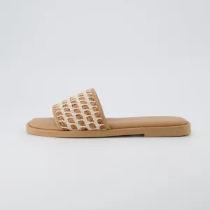 Taffy Crochet Slide Sandal