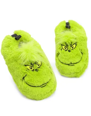 The Grinch Slippers Kids Soft Fur House Slippers Gift for Boys & Girls