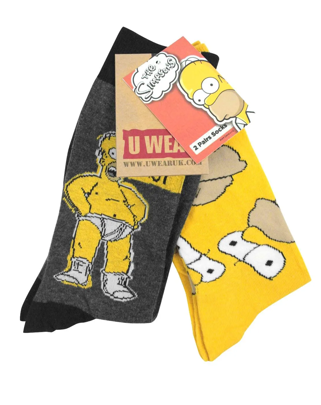 The Simpsons Homer Mens Slippers and Socks Gift Set