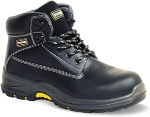 Titan Holton Safety Boot - Black Smooth