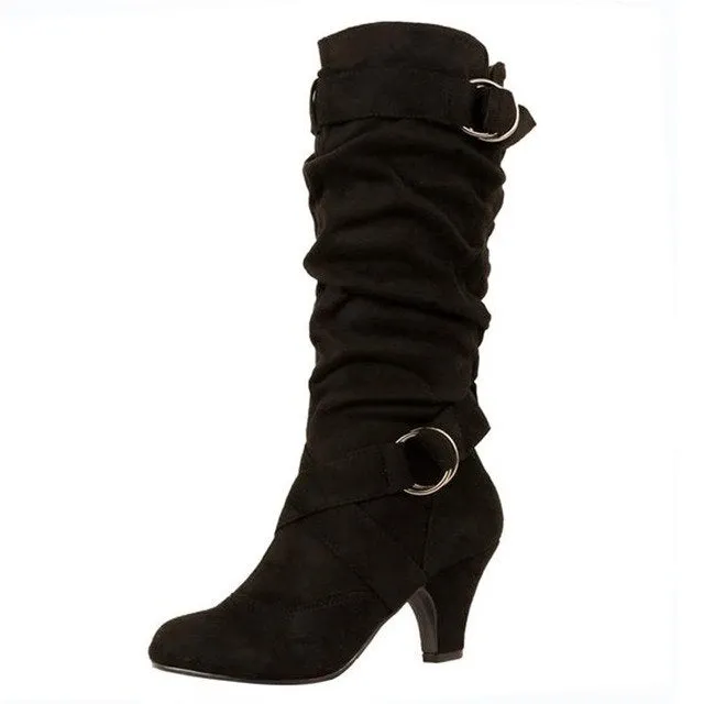 winter high heels women's shoes Boots