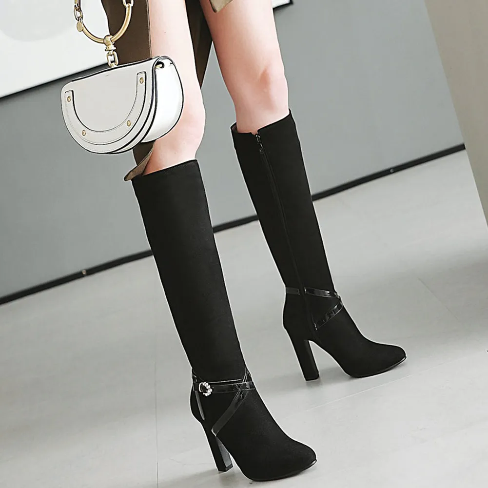 Women knee-highH igh Heels Winter Boots